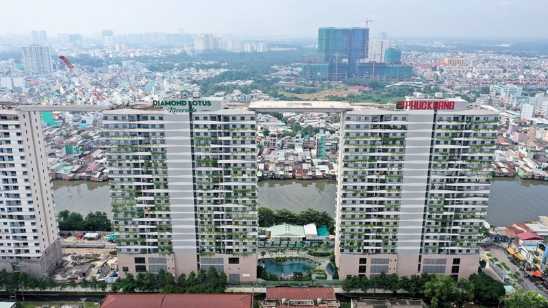 H&igrave;nh ảnh thực tế của dự &aacute;n Dimond Lotus Riverside