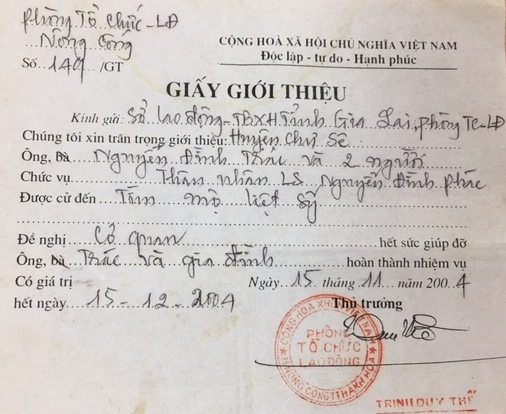Mong bác tôi trở về với đất mẹ