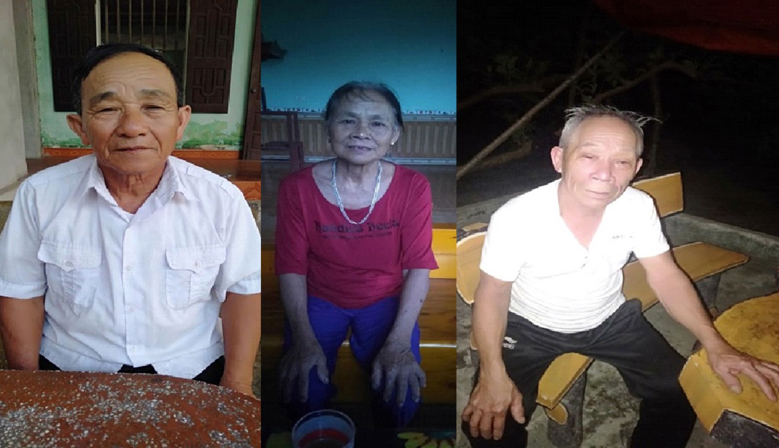 Cụ L&ecirc; Văn Khánh; bà L&ecirc; Thị Cung, cháu d&acirc;u cụ Xường; cụ Nguy&ecirc;̃n Bá Trị