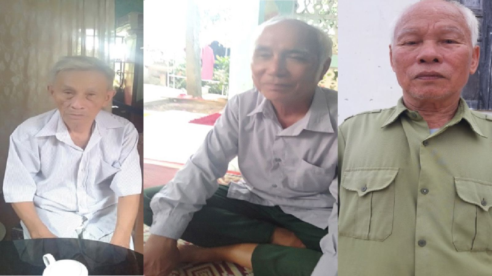 &ocirc;ng L&ecirc; Mai Định, nguy&ecirc;n Bí thư Đảng ủy năm 1975 - 1980; cụ Hoàng Văn Nhan; cụ Nguy&ecirc;̃n Bá Khang