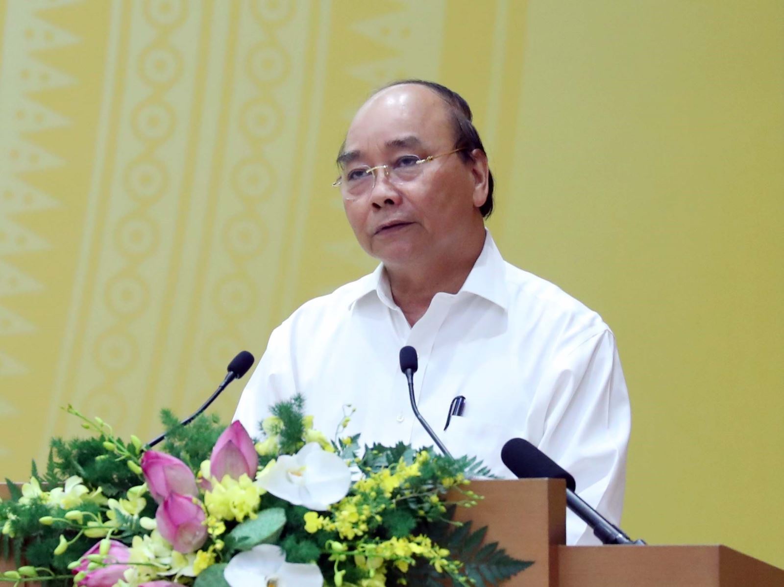 Thủ tướng Nguyễn Xu&acirc;n Ph&uacute;c ph&aacute;t biểu kết luận hội nghị. Ảnh: Thống Nhất/TTXVN
