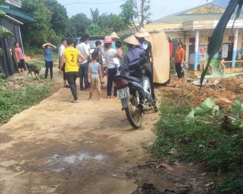 Bơm bỏ nước để đổ bê tông, một người đàn ông bị điện giật tử vong