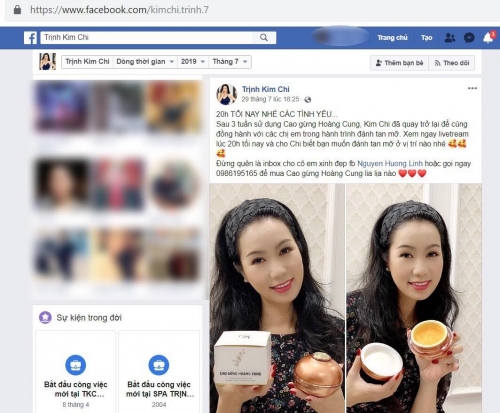 Uy tín người nổi tiếng ở đâu quảng cáo sản phẩm trên mạng xã hội?