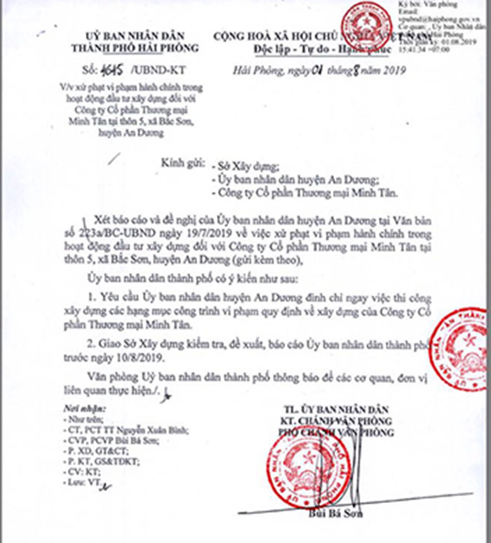 Sập giàn giáo ở Hải Phòng, nhiều người bị thương: Công trình xây dựng trái phép, bị đình chỉ vẫn cố tình xây dựng