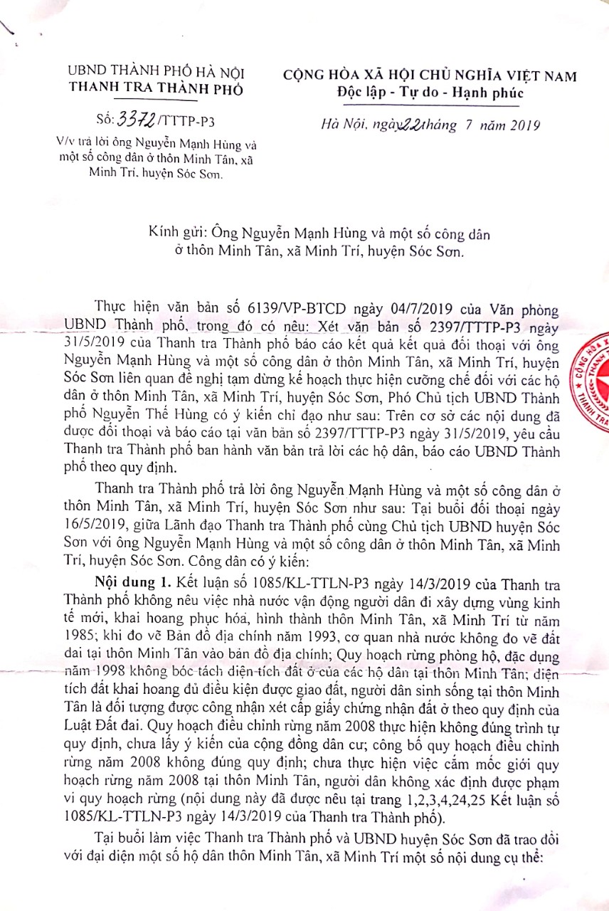 Văn bản của Thanh tra Ch&iacute;nh phủ