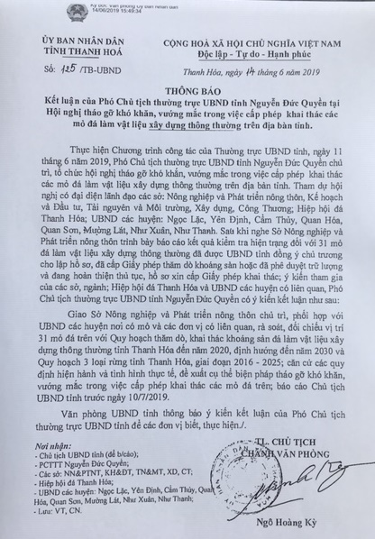 Tỉnh Thanh Hóa: Doanh nghiệp khai thác đá kêu... ai cứu?