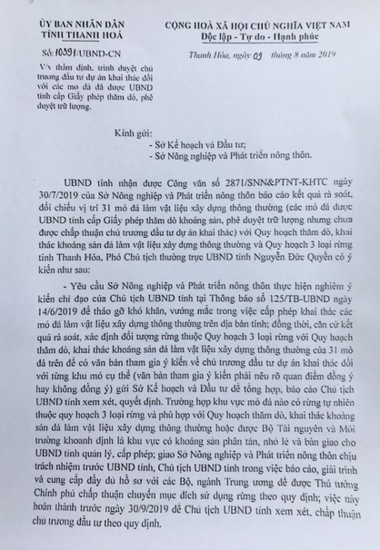 Tỉnh Thanh Hóa: Doanh nghiệp khai thác đá kêu... ai cứu?