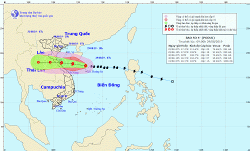 Thành lập hai đoàn chỉ đạo ứng phó với bão số 4 từ Nghệ An đến Quảng Bình