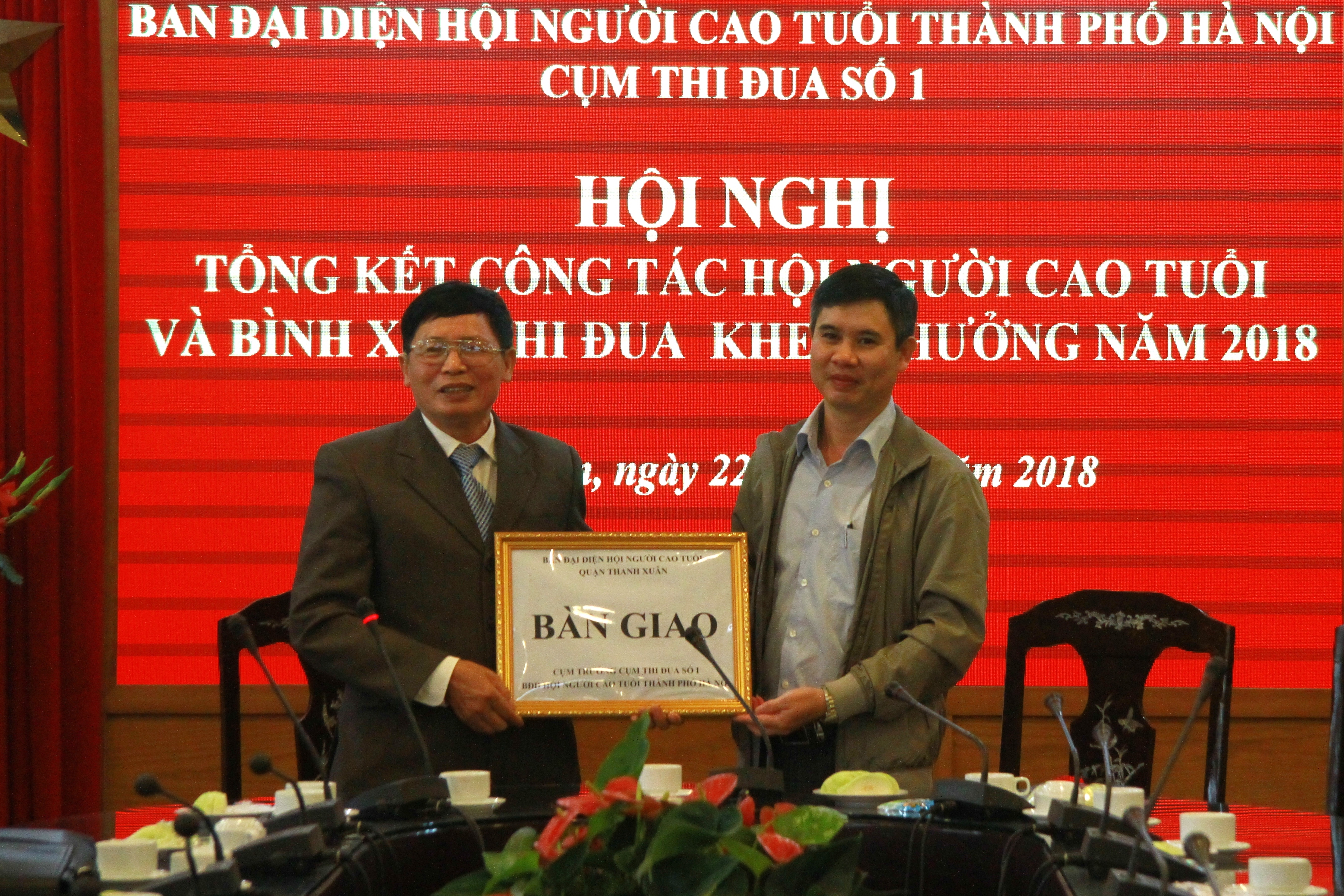 Hội NCT quận Ho&agrave;ng Mai nhận nhiệm vụ Cụm trưởng thi đua khối c&aacute;c quận của NCT Thủ đ&ocirc; năm 2019