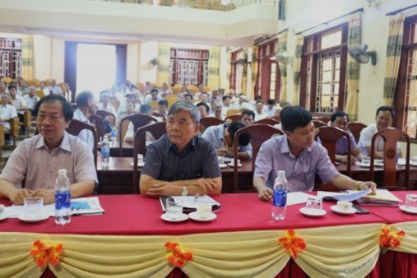 C&aacute;c đại biểu tham dự Hội nghị huyện Thiệu H&oacute;a