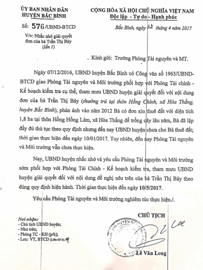 Huyện Bắc Bình, tỉnh Bình Thuận: Cần xem xét, hủy bỏ quyết định cưỡng chế có dấu hiệu trái luật!