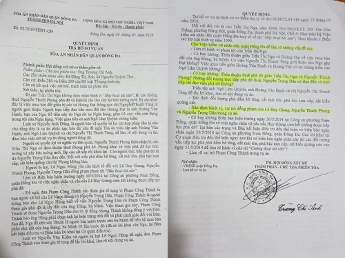 Công an quận Đống Đa, TP Hà Nội: Kết luận điều tra không đúng sự thật, nhằm “bao che” đối tượng Nguyễn Trọng Dân!?