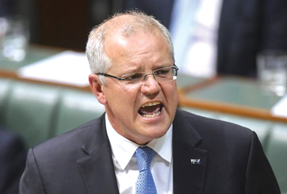 Thủ tướng Australia Scott Morrison trong phi&ecirc;n họp hạ viện ng&agrave;y 10/9 ở Canberra