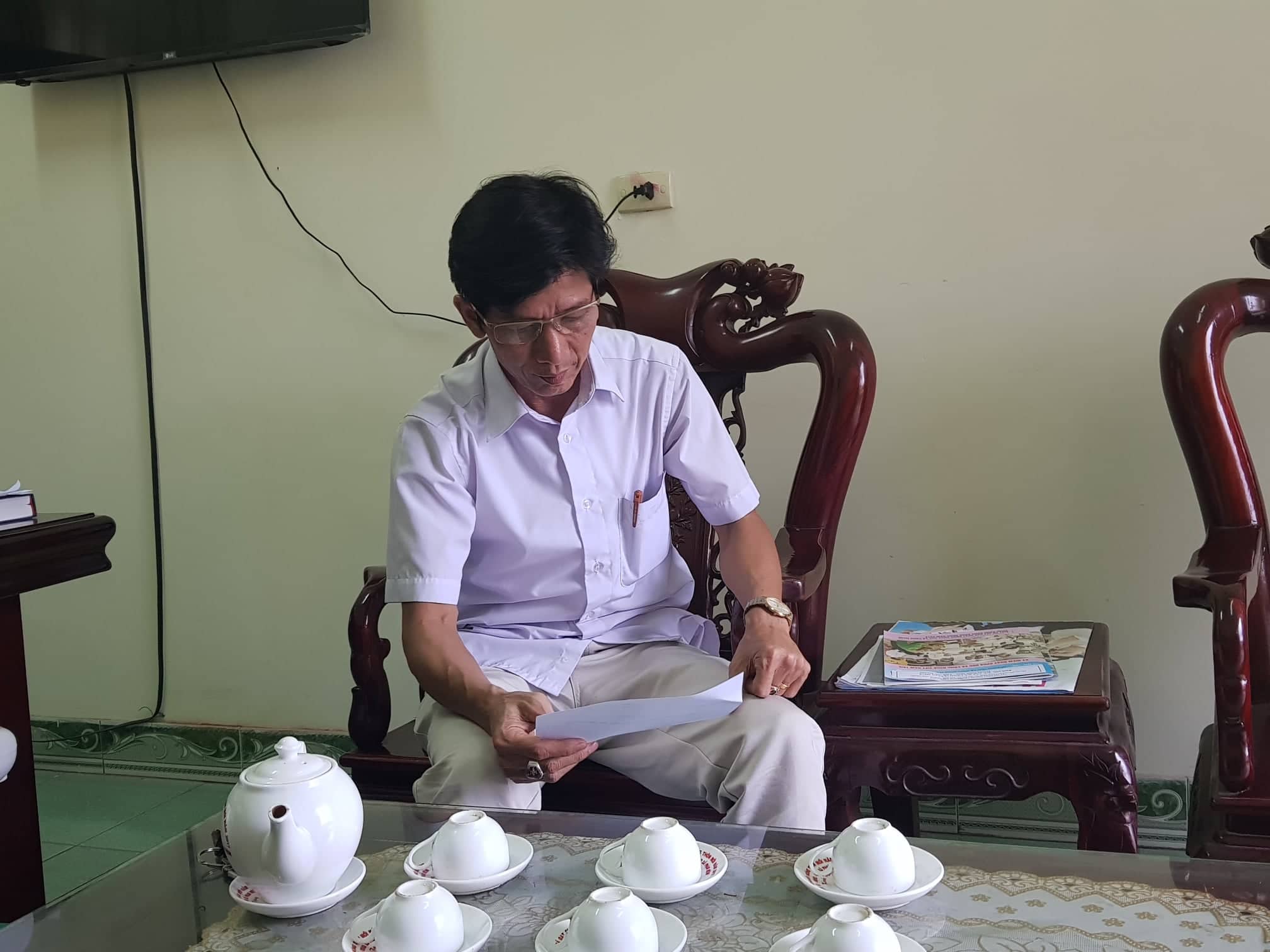 &Ocirc;ng Nguyễn Ho&agrave;ng Anh, Chủ tịch UBND x&atilde; Phạm Mệnh th&ocirc;ng tin về những phản &aacute;nh của người d&acirc;n