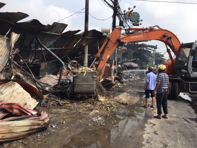 Thanh Hóa: Chợ Còng huyện Tĩnh Gia cháy rụi