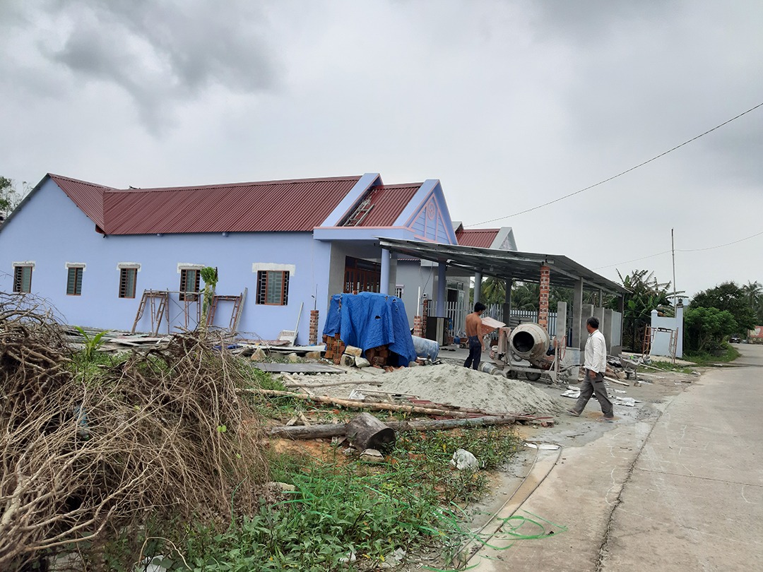 Ng&ocirc;i nh&agrave; &ocirc;ng Đỗ Thanh Lộc tiến h&agrave;nh x&acirc;y dựng để ở