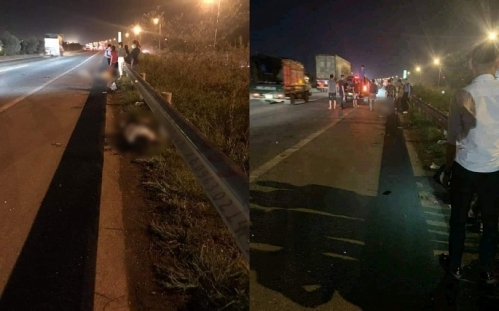 3 công nhân thương vong khi băng qua đường cao tốc Hà Nội - Bắc Giang
