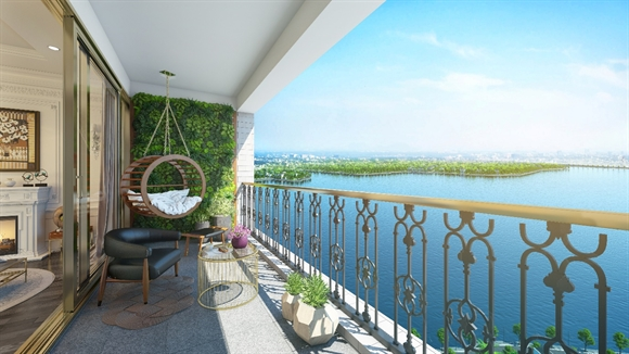 C&aacute;c căn hộ tại D&rsquo;. El Dorado I sở hữu tầm view &ocirc;m trọn hơn 500 ha diện t&iacute;ch mặt nước hồ T&acirc;y v&agrave; một v&ugrave;ng cảnh quan sinh th&aacute;i s&ocirc;ng Hồng rộng lớn, sẽ mang đến cho cư d&acirc;n kh&ocirc;ng gian sống trong l&agrave;nh, kho&aacute;ng đạt