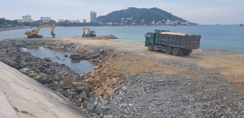 Tạm dừng thi công dự án lấn biển xây thủy cung, nhà hàng ở TP Vũng Tàu