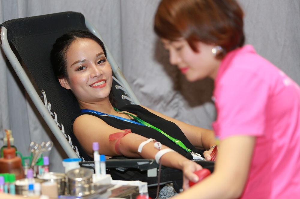 Ng&agrave;y hội hiến m&aacute;u tại trụ sở ch&iacute;nh của Tập đo&agrave;n FLC (H&agrave; Nội)