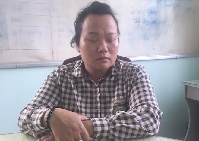 Hồng bị cảnh s&aacute;t bắt giữ tại Tiền Giang. Ảnh: A.M.