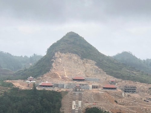 Cận cảnh “đại công trường" dự án Khu du lịch tâm linh Lũng Cú