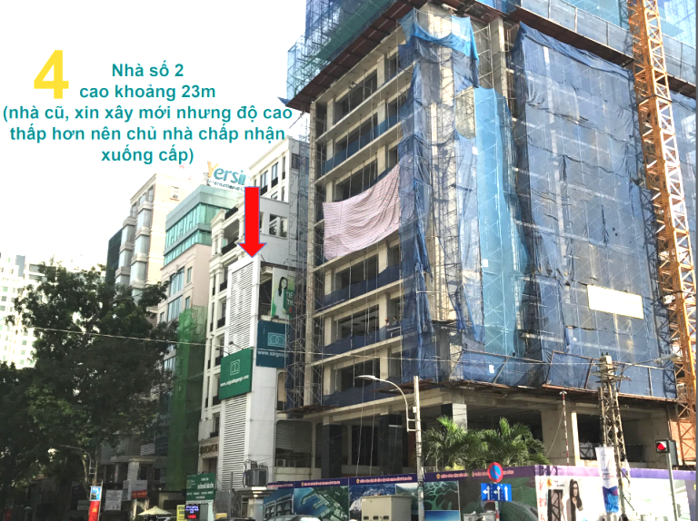 Nh&agrave; số 2 Trương Định, xin giấy ph&eacute;p thấp hơn nh&agrave; hiện tại, n&ecirc;n chủ đầu tư chưa x&acirc;y dựng