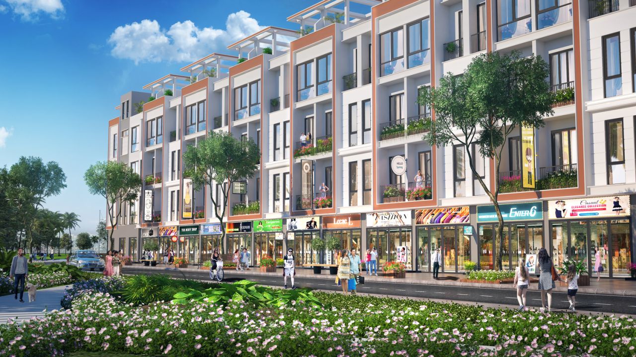 Một g&oacute;c shophouse với thiết kế hiện đại, đồng bộ