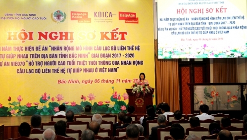 Tỉnh Bắc Ninh: Sơ kết mô hình CLB Liên thế hệ tự giúp nhau