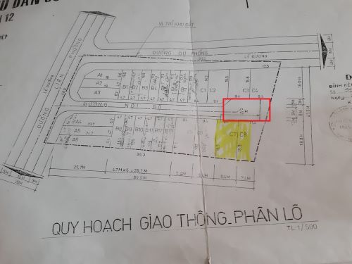 Phần diện t&iacute;ch đất đường nội bộ, quay đầu của KDC (&ocirc; vu&ocirc;ng m&agrave;u đỏ) được UBND quận 12 &ldquo;hợp thức h&oacute;a&rdquo; cấp GCNQSDĐ cho &ocirc;ng Phan Tất Hiển
