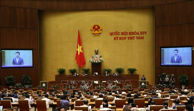 Quang cảnh phi&ecirc;n chất vấn s&aacute;ng 08/11/2019. Ảnh: Dương Giang/TTXVN