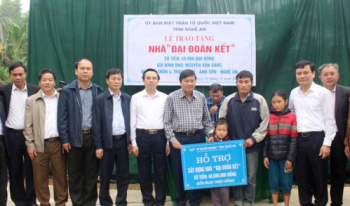 Nghệ An: Hỗ trợ xây dựng nhà đại đoàn kết cho hộ nghèo