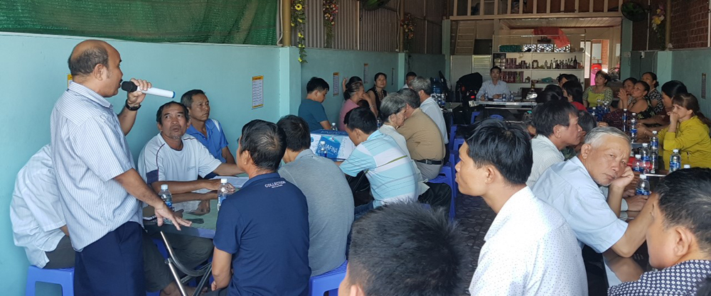 C&aacute;c hộ d&acirc;n thuộc Dự &aacute;n Khu Trung t&acirc;m Ch&iacute; Linh, TP Vũng T&agrave;u ph&aacute;t biểu bức x&uacute;c tại cuộc họp tổ d&acirc;n phố.