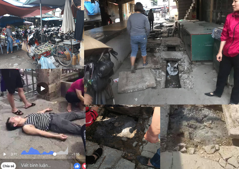 CĐT c&oacute; h&agrave;nh vi c&ocirc;n đồ khi đ&aacute;nh đập tiểu thương, tập kết b&atilde;i xe tr&aacute;i ph&eacute;p, đ&agrave;o đường, đổ xi măng v&agrave;o c&ocirc;ng tho&aacute;t nước trong chợ...;