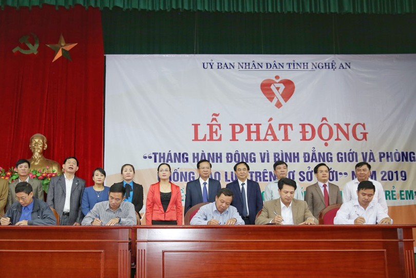 Nghệ An: Phát động Tháng hành động vì bình đẳng giới và phòng, chống bạo lực trên cơ sở giới năm 2019