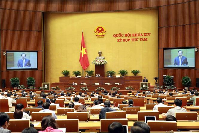 Quốc hội họp phi&ecirc;n to&agrave;n thể tại hội trường chiều 15/11/2019. Ảnh: Do&atilde;n Tấn/TTXVN