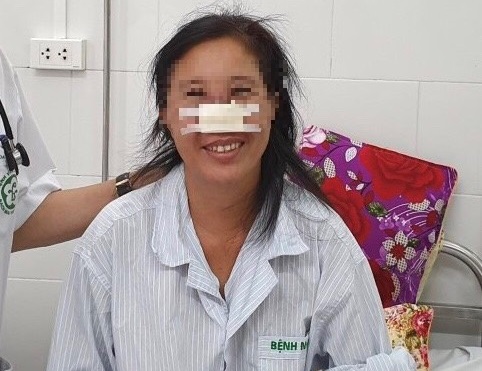 Một bệnh nh&acirc;n Whitmore được điều trị khỏi bệnh tại bệnh viện Bạch Mai. Ảnh: BV