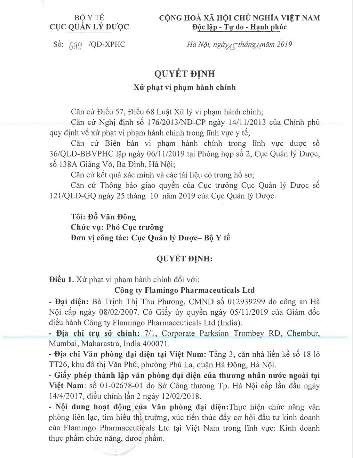 Bộ Y tế: Phạt hành chính 3 công ty dược sản xuất, nhập khẩu thuốc kém chất lượng