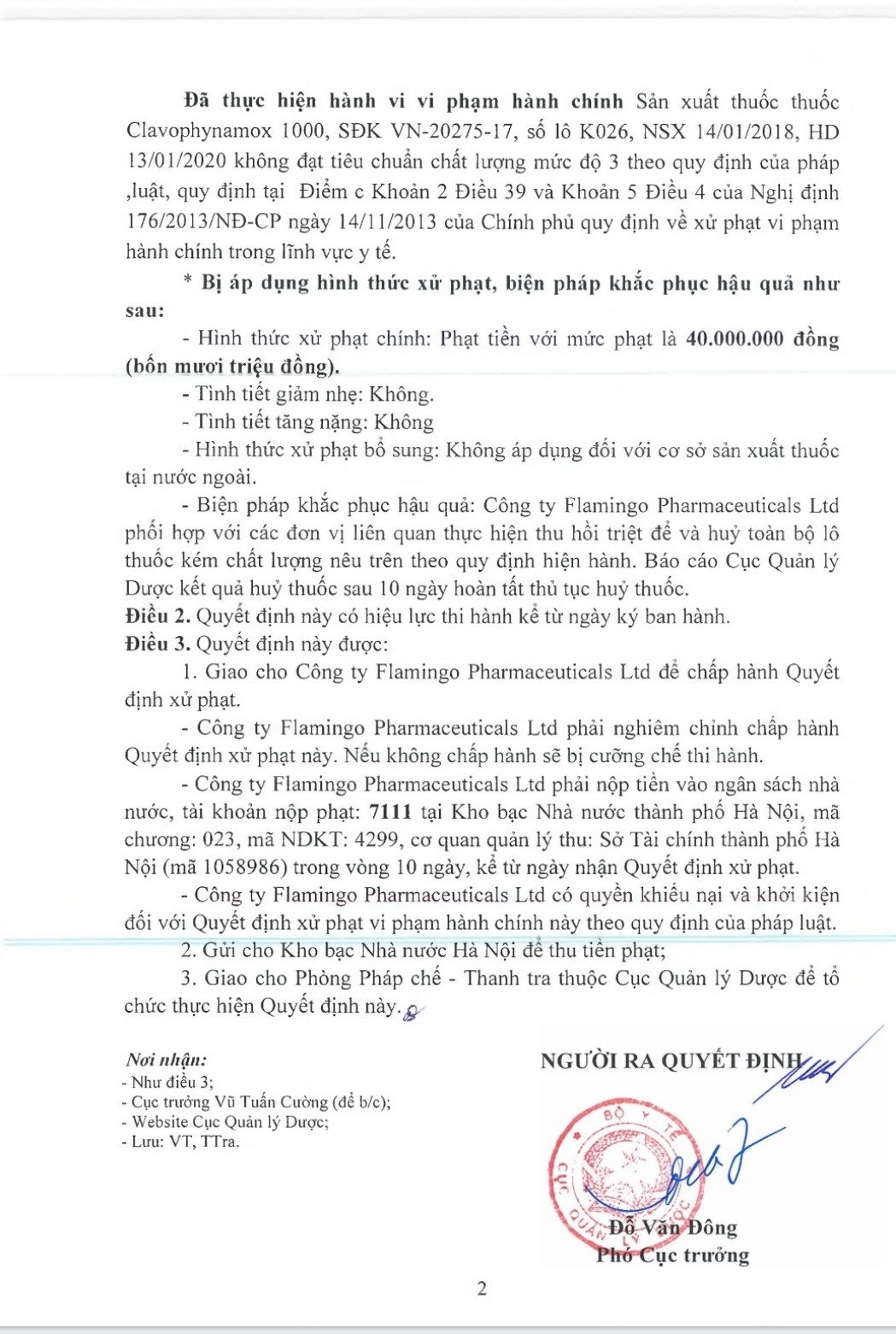 Quyết định 699 của Cục Quản l&iacute; dược