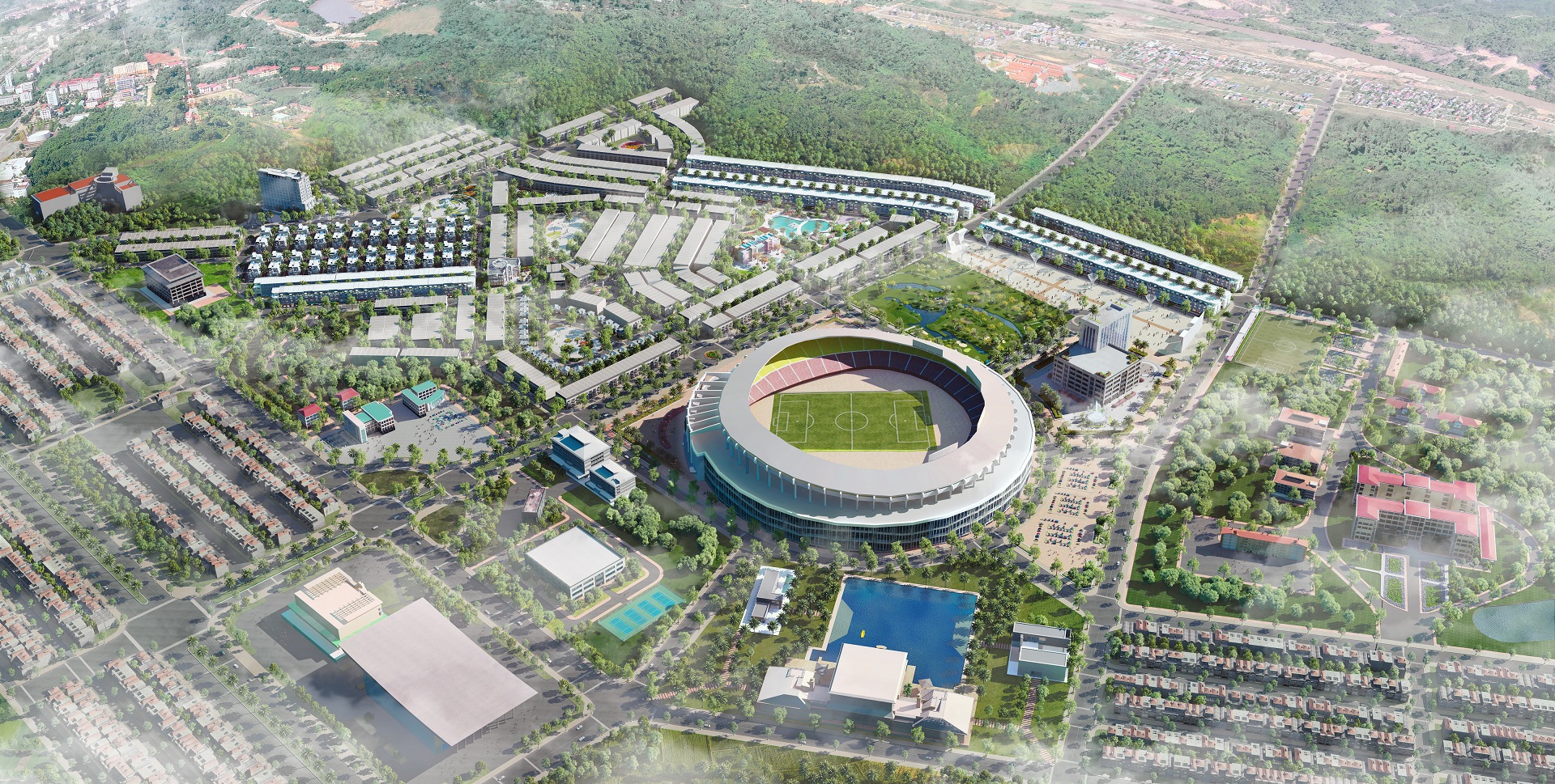FLC Olympia Lao Cai nằm trong tổ hợp văn h&oacute;a, thể thao của tỉnh L&agrave;o Cai