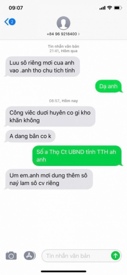 Điều tra người mạo danh Chủ tịch Thừa Thiên Huế nhắn tin mượn tiền