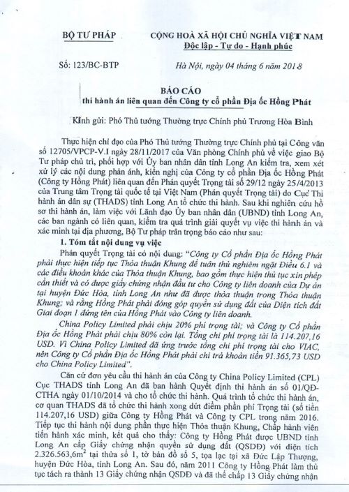 Viết tiếp bài “Vụ tranh chấp Dự án Khu dân cư cao cấp và Trường đua ngựa 500ha ở Long An”: Cảnh báo việc can thiệp trái pháp luật vào tranh chấp doanh