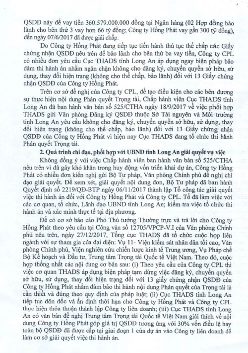 Viết tiếp bài “Vụ tranh chấp Dự án Khu dân cư cao cấp và Trường đua ngựa 500ha ở Long An”: Cảnh báo việc can thiệp trái pháp luật vào tranh chấp doanh