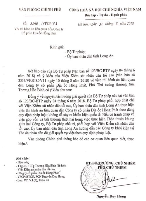 Viết tiếp bài “Vụ tranh chấp Dự án Khu dân cư cao cấp và Trường đua ngựa 500ha ở Long An”: Cảnh báo việc can thiệp trái pháp luật vào tranh chấp doanh