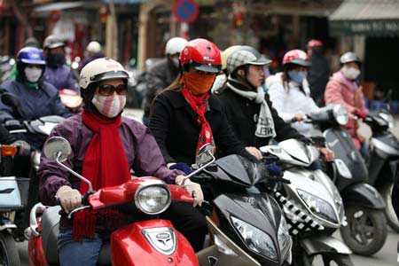 Kh&ocirc;ng kh&iacute; lạnh tăng cường ở miền Bắc. Ảnh IT