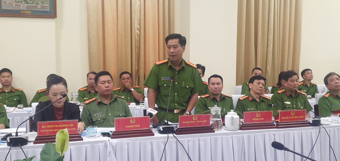 C&ocirc;ng an TP Hồ Ch&iacute; Minh th&ocirc;ng tin vụ việc. Ảnh B&aacute;o Tiền phong