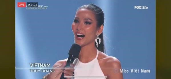 Á hậu Hoàng Thuỳ dừng chân top 20 Miss Universe 2019