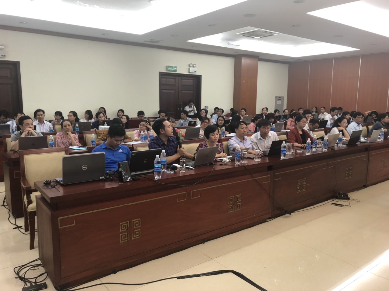 Một số h&igrave;nh ảnh tại Hội nghị tập huấn triển khai dịch vụ c&ocirc;ng trực tuyến