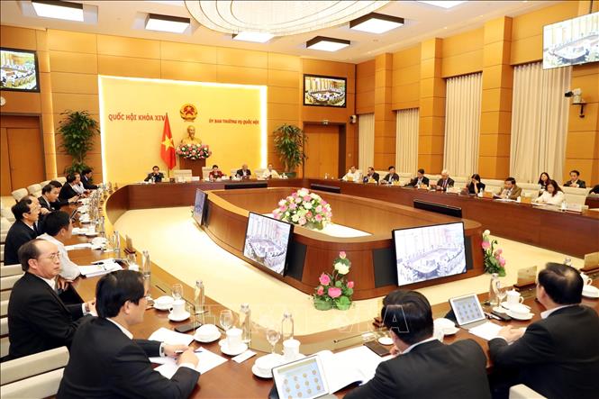 Quang cảnh Phi&ecirc;n họp thứ 39 của Ủy ban Thường vụ Quốc hội. Ảnh: Trọng Đức/TTXVN