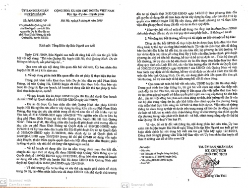 Phản hồi văn bản của UBND huyện Hải Hà, tỉnh Quảng Ninh: Báo đăng khách quan và tuân thủ pháp luật